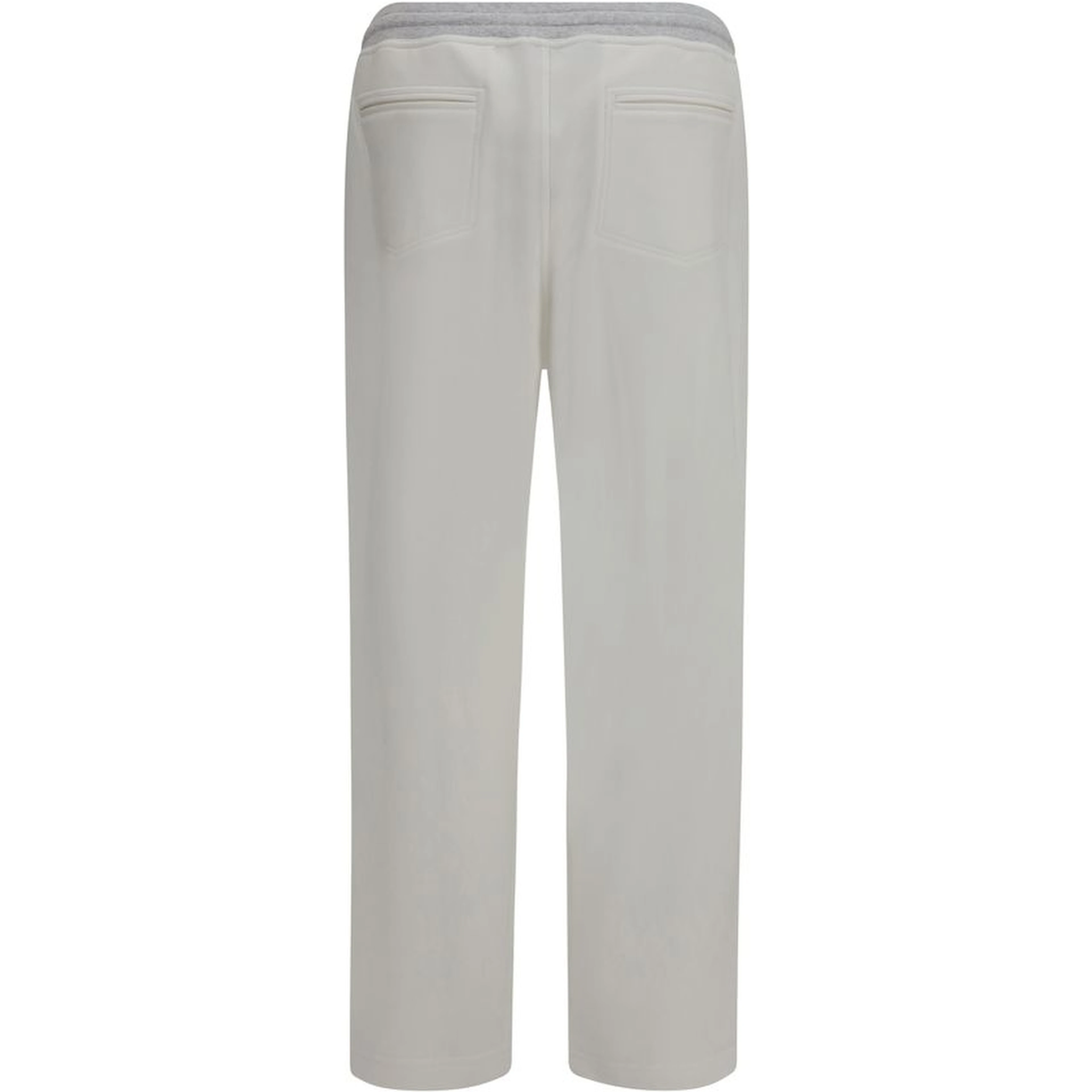 White Cotton Casual Pants
