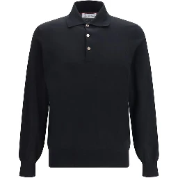 Black Cotton Long Sleeve T-Shirt