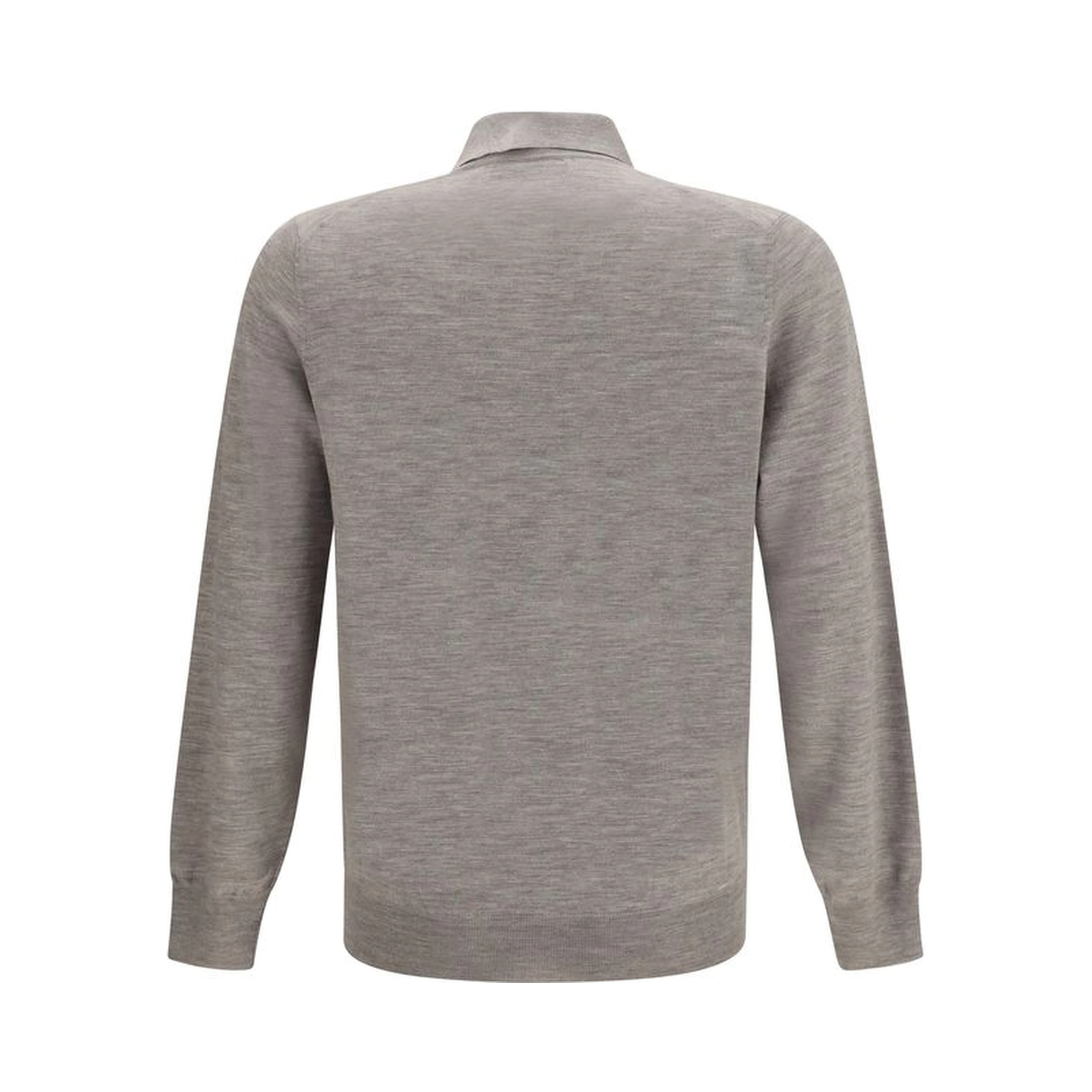 Gray Cashmere Polo Shirt