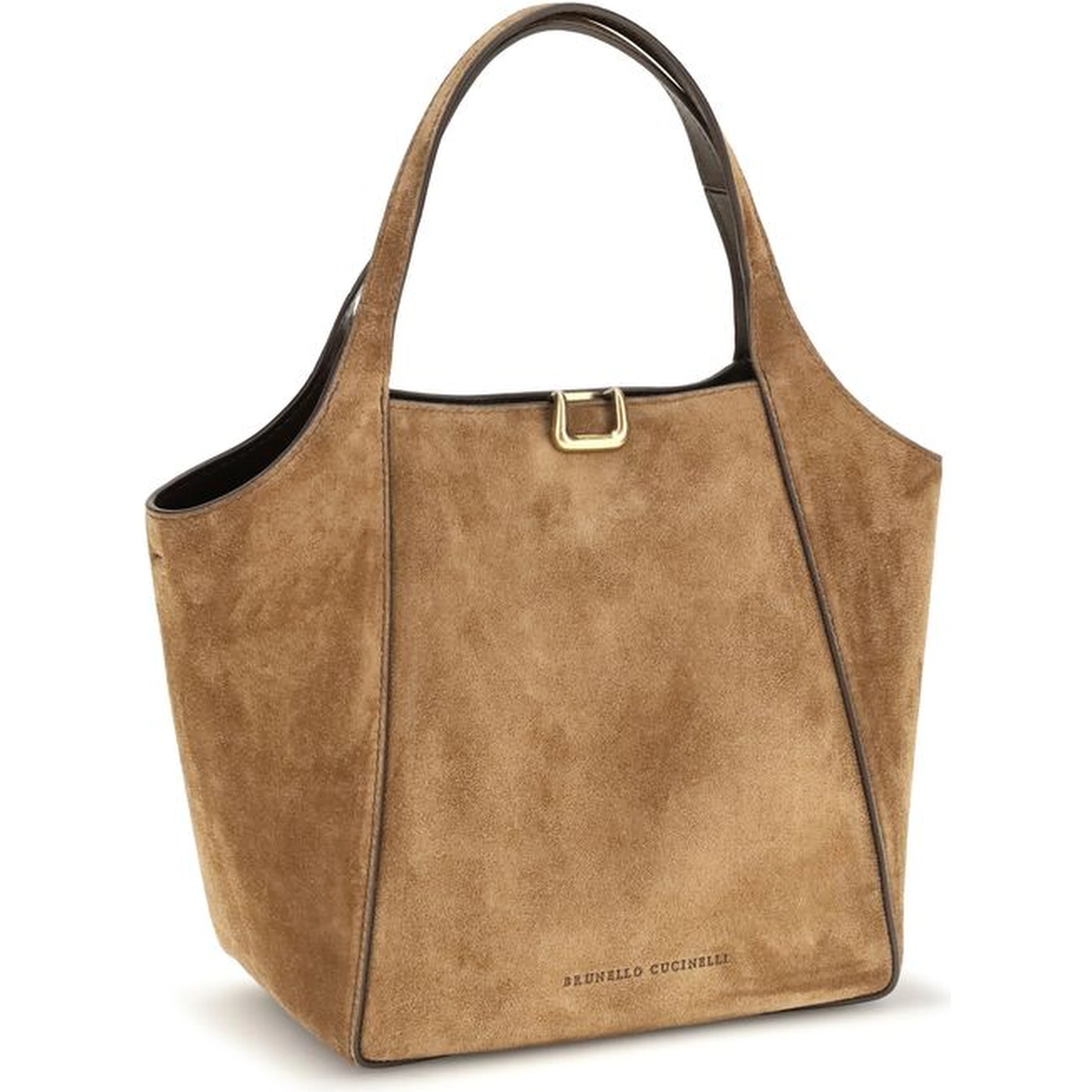 Beige Calf Leather Bos Taurus Shoulder Bag