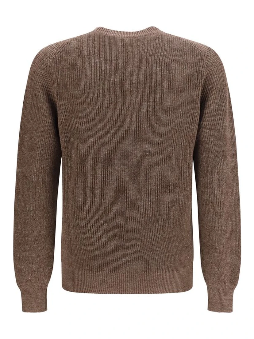 Brown Linen Sweatshirt