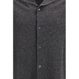 Gray Linen Shortsleeve Shirt