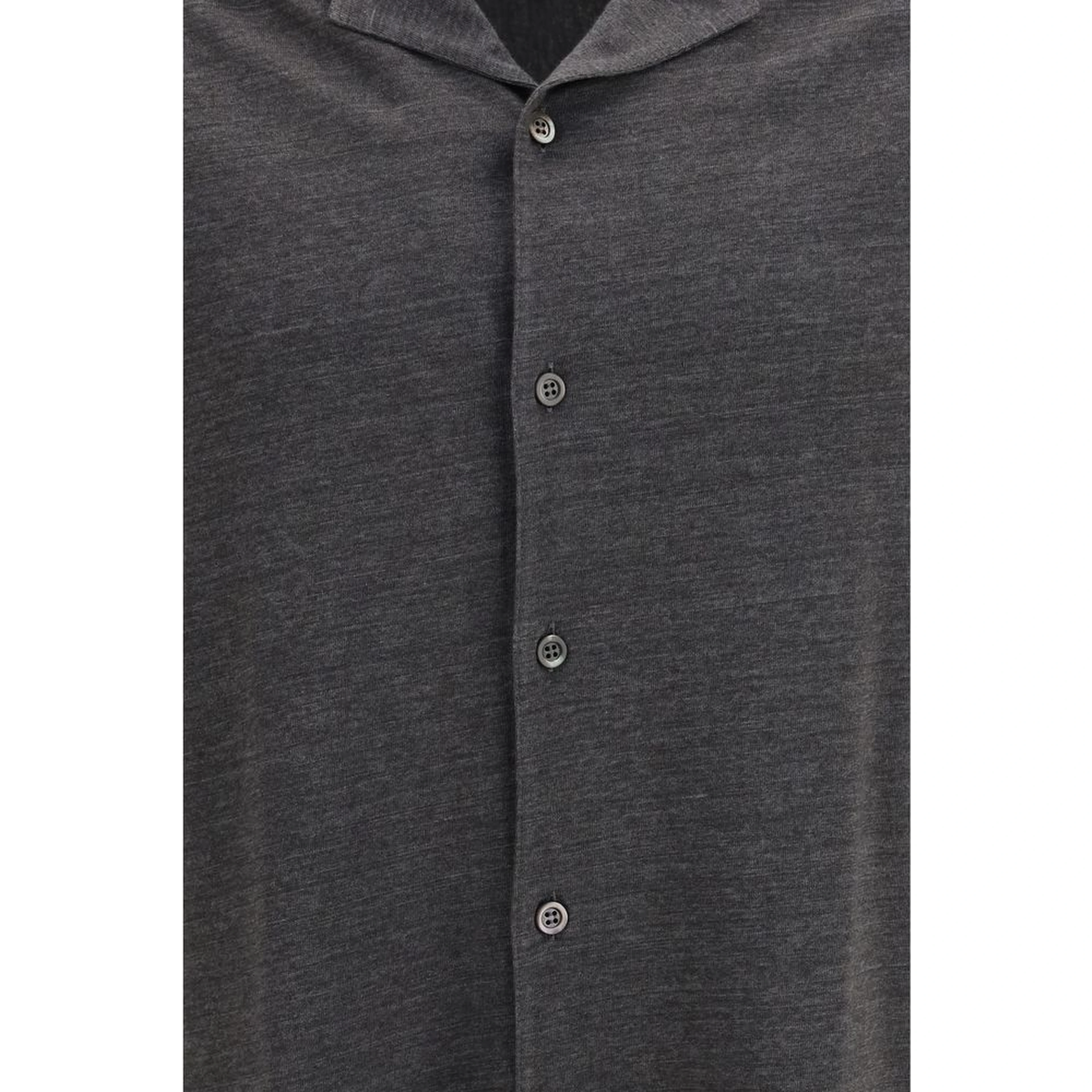 Gray Linen Shortsleeve Shirt