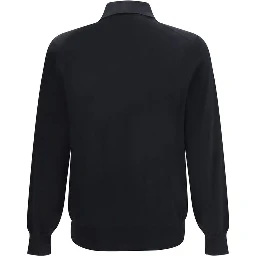 Black Cotton Long Sleeve T-Shirt
