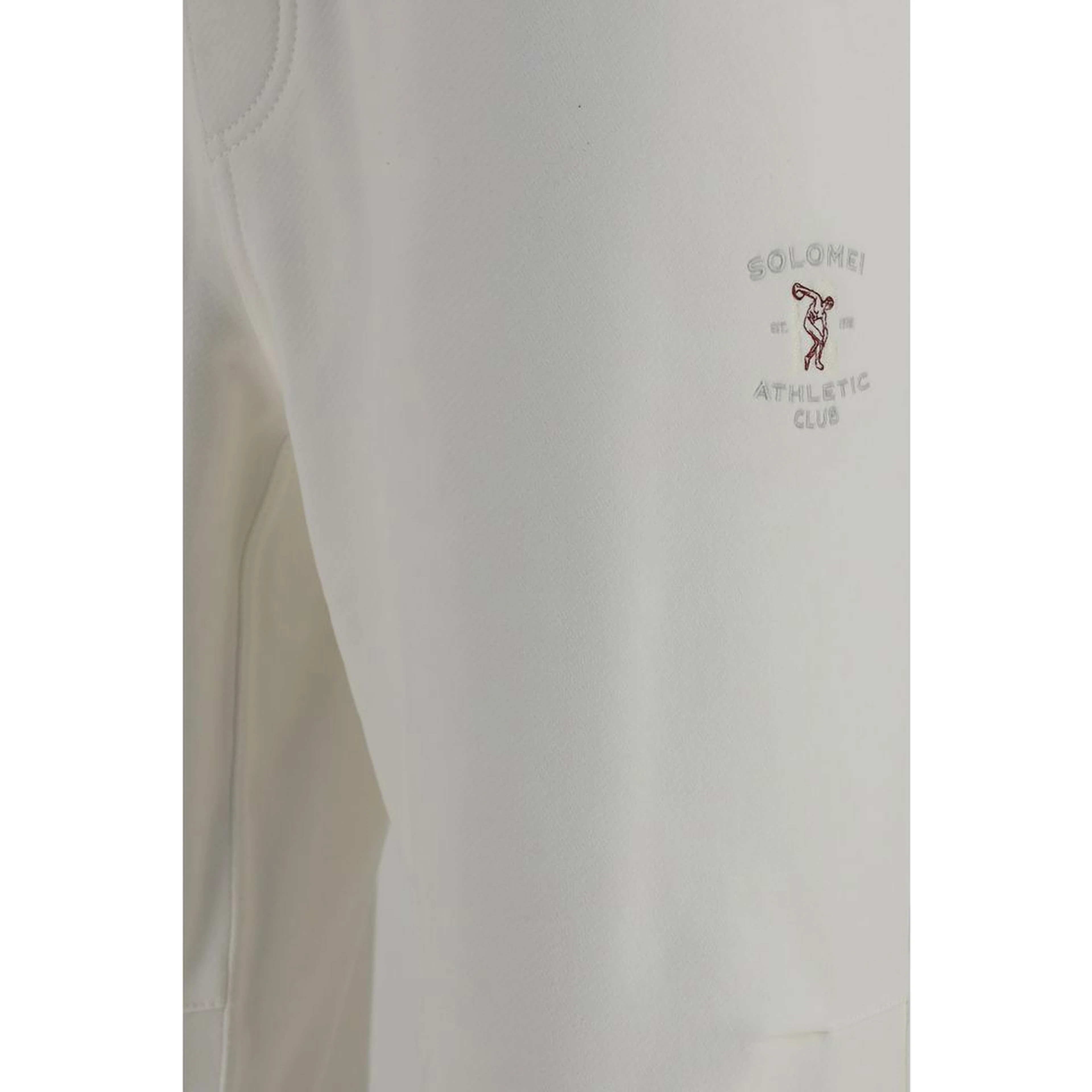 White Cotton Casual Pants