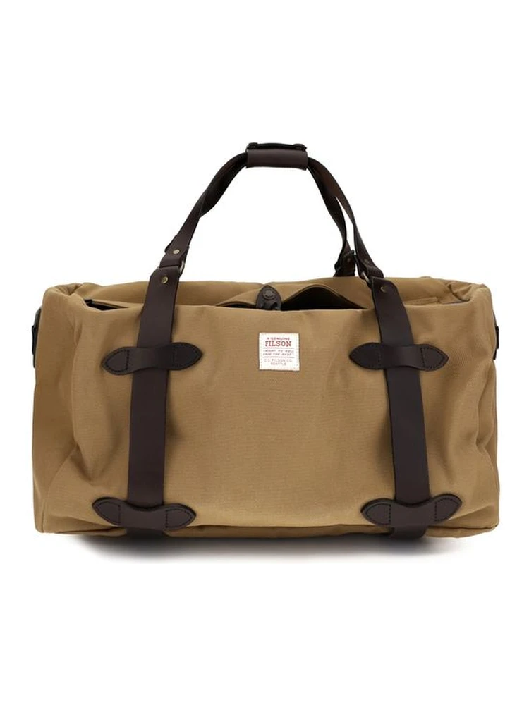Beige Cotton Shoulder Bag