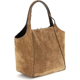 Beige Calf Leather Bos Taurus Shoulder Bag