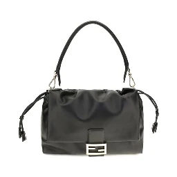 Black Calf Leather Bos Taurus Shoulder Bag