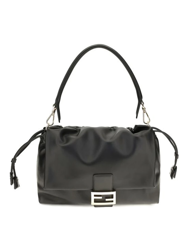 Black Calf Leather Bos Taurus Shoulder Bag