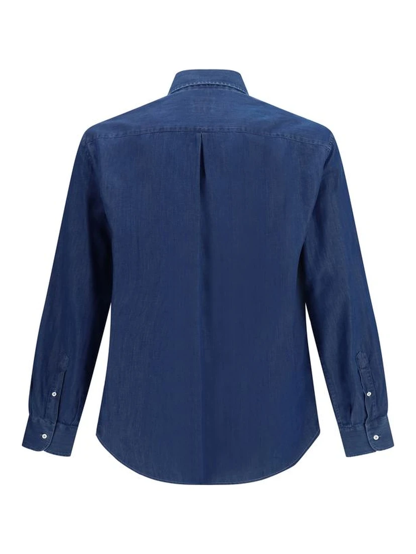 قميص جينز أزرق
