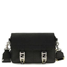 Black Calf Leather Bos Taurus Shoulder Bag