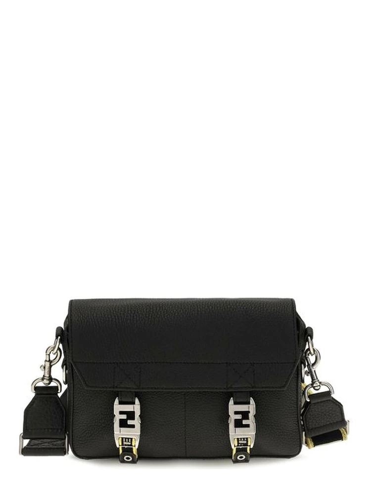 Black Calf Leather Bos Taurus Shoulder Bag