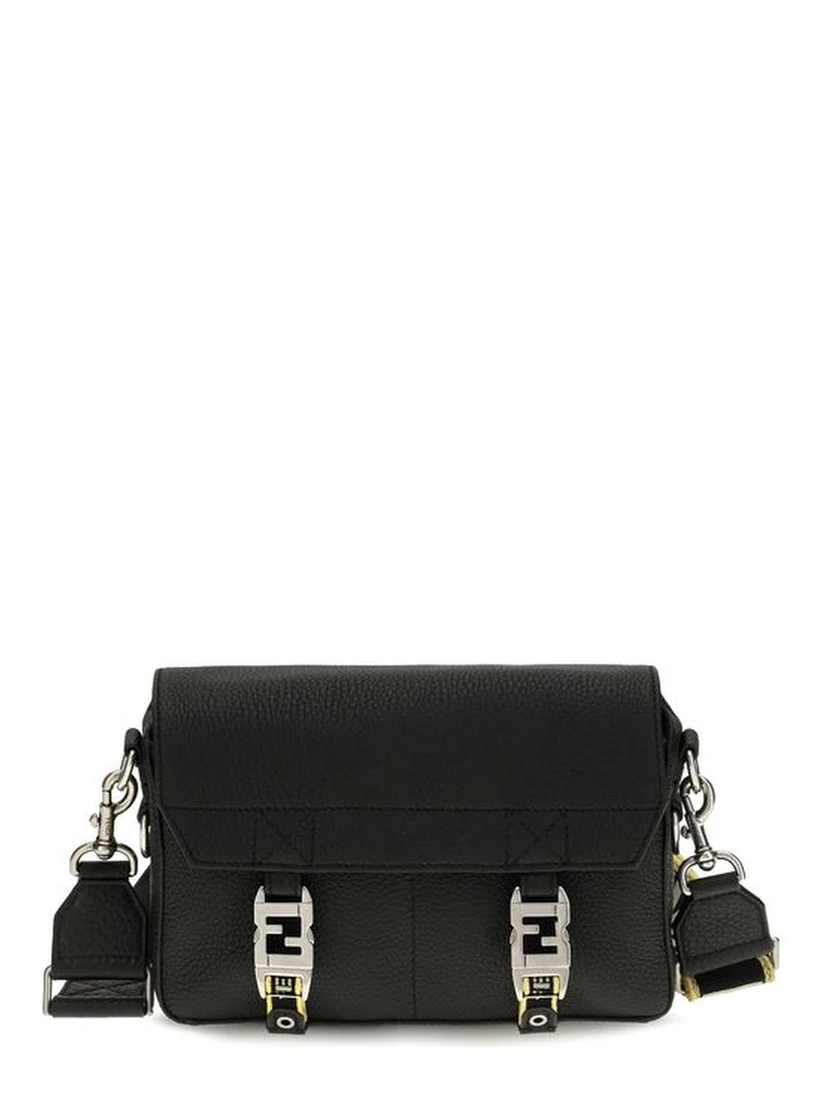 Black Calf Leather Bos Taurus Shoulder Bag