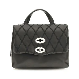 Black Calf Leather Bos Taurus Shoulder Bag