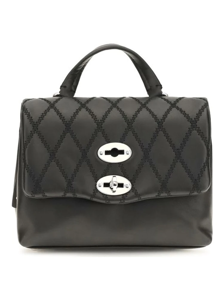 Black Calf Leather Bos Taurus Shoulder Bag