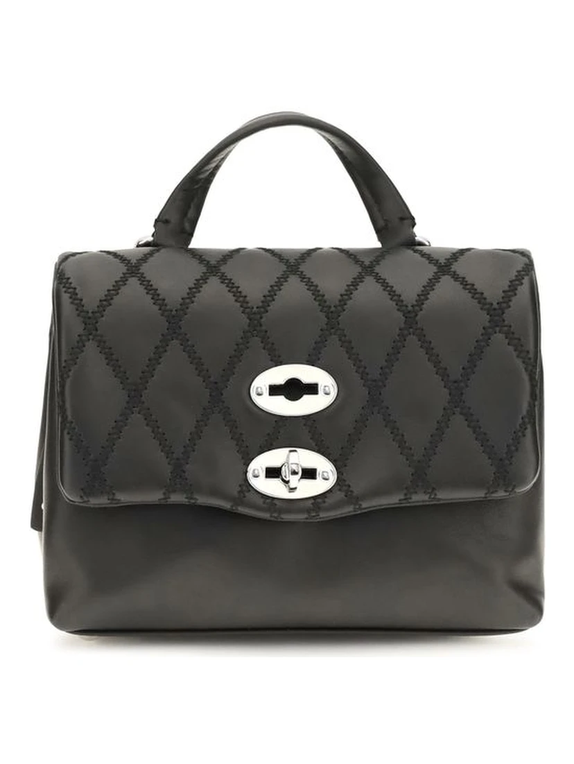 Black Calf Leather Bos Taurus Shoulder Bag