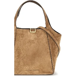 Beige Calf Leather Bos Taurus Shoulder Bag