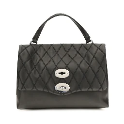 Black Calf Leather Bos Taurus Shoulder Bag