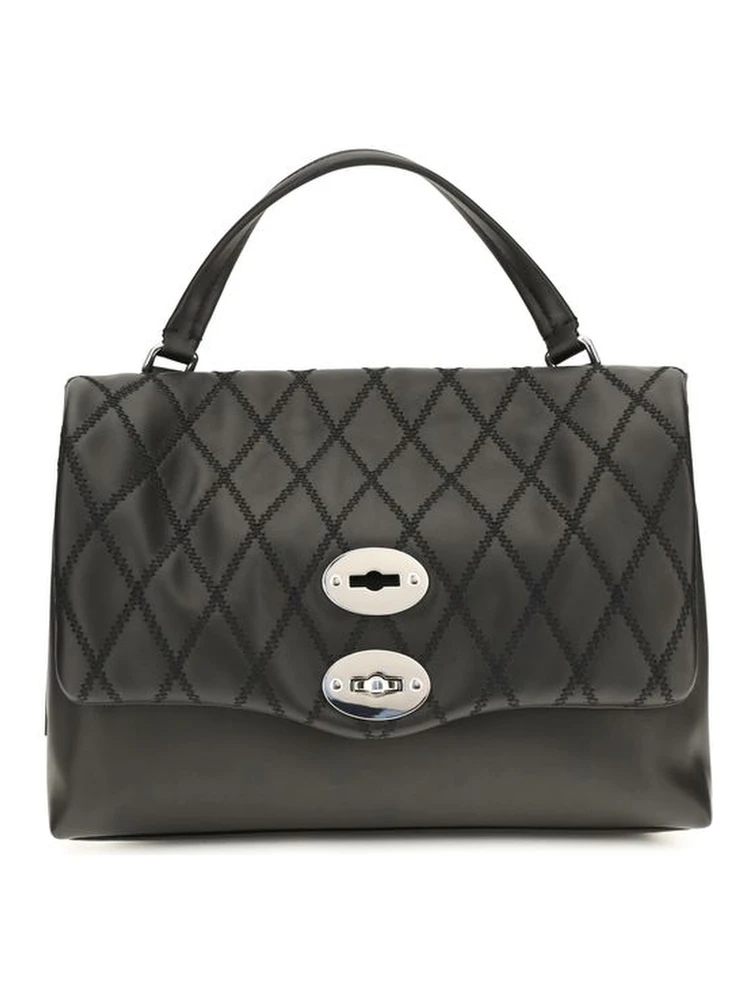 Black Calf Leather Bos Taurus Shoulder Bag