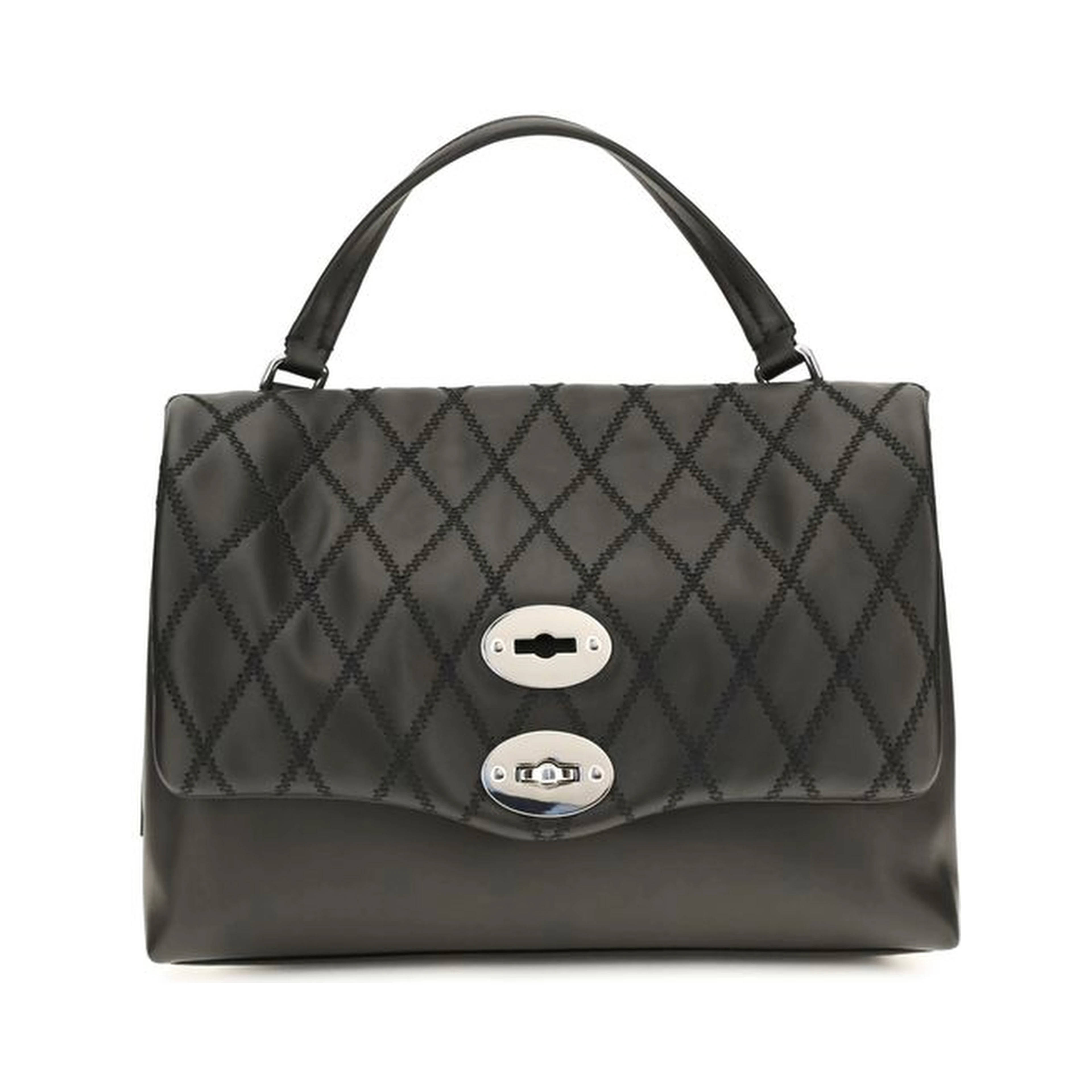 Black Calf Leather Bos Taurus Shoulder Bag
