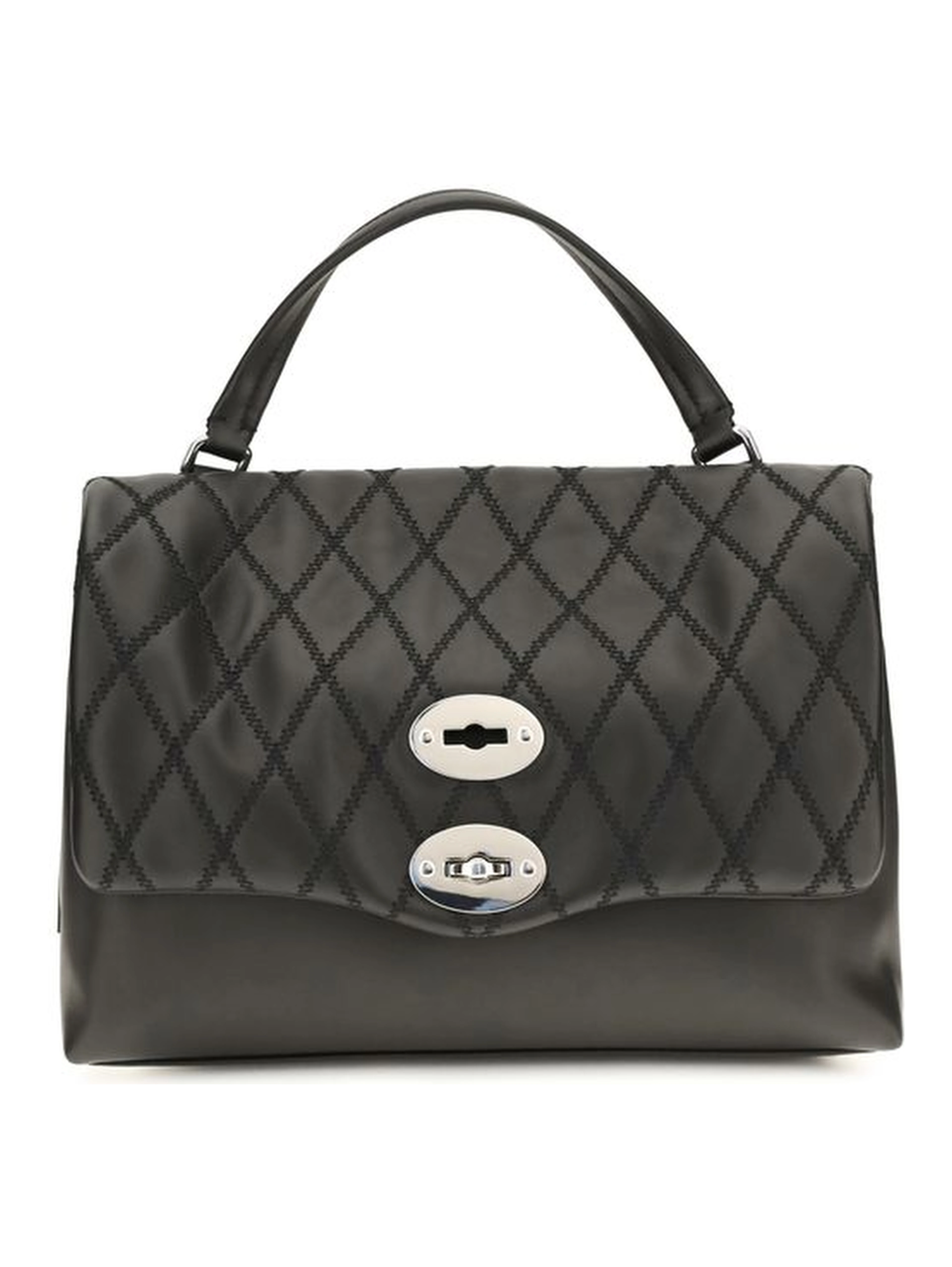 Black Calf Leather Bos Taurus Shoulder Bag