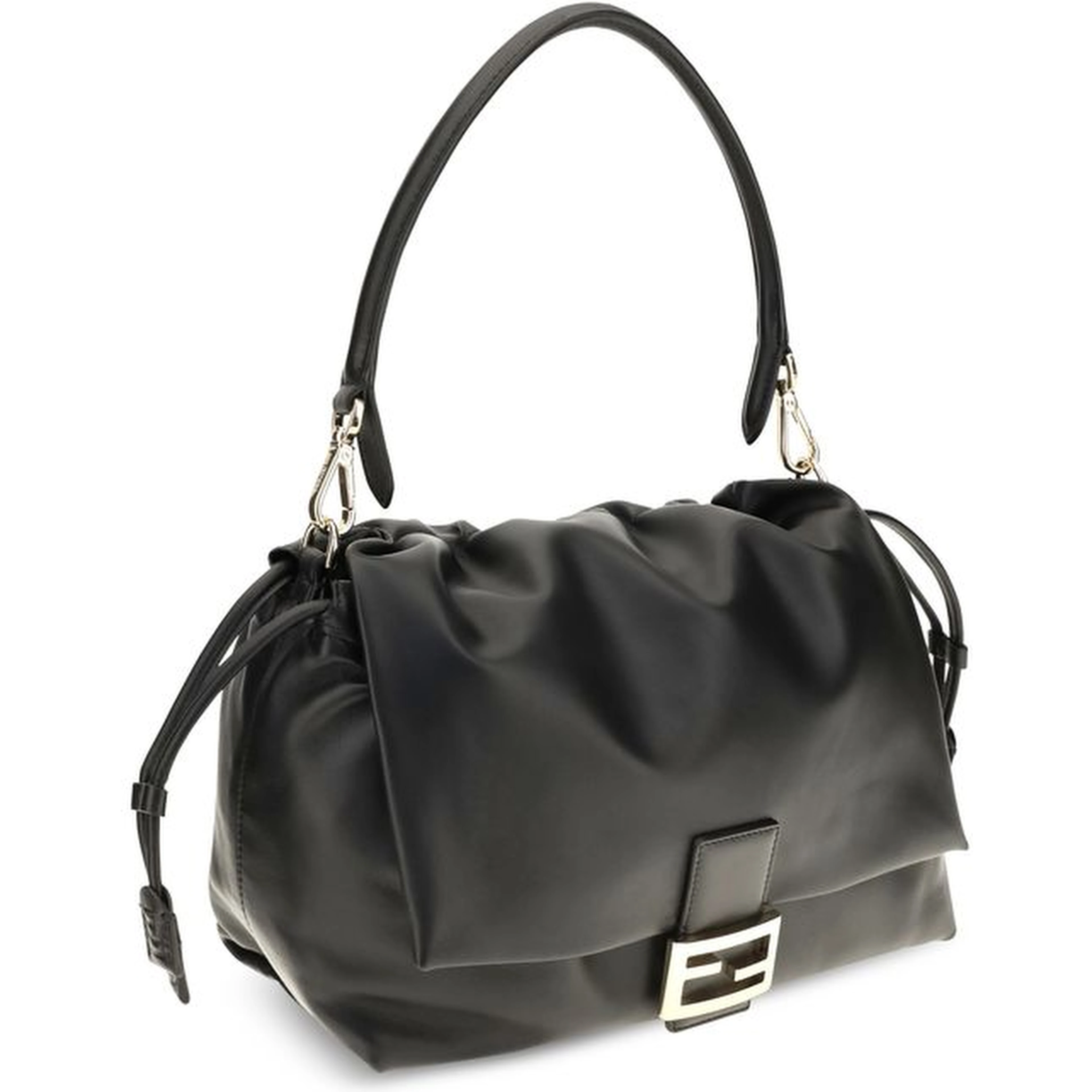 Black Calf Leather Bos Taurus Shoulder Bag