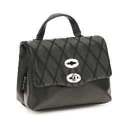 Black Calf Leather Bos Taurus Shoulder Bag