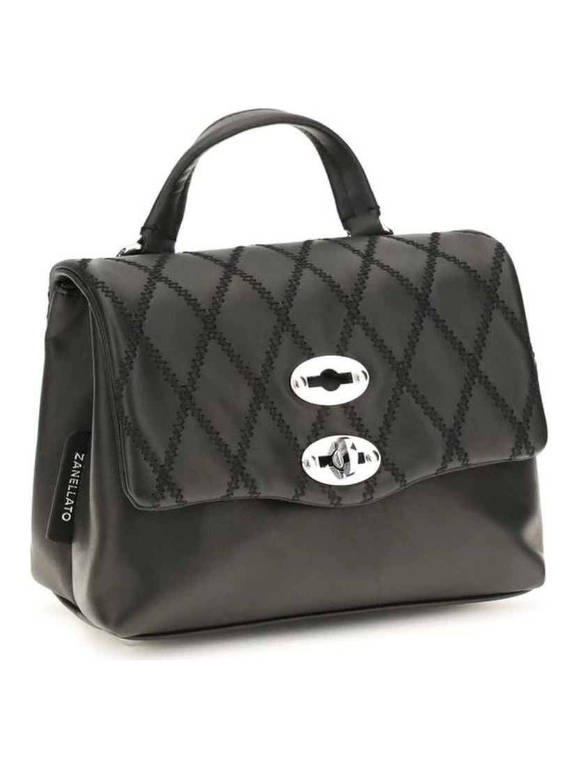 Black Calf Leather Bos Taurus Shoulder Bag