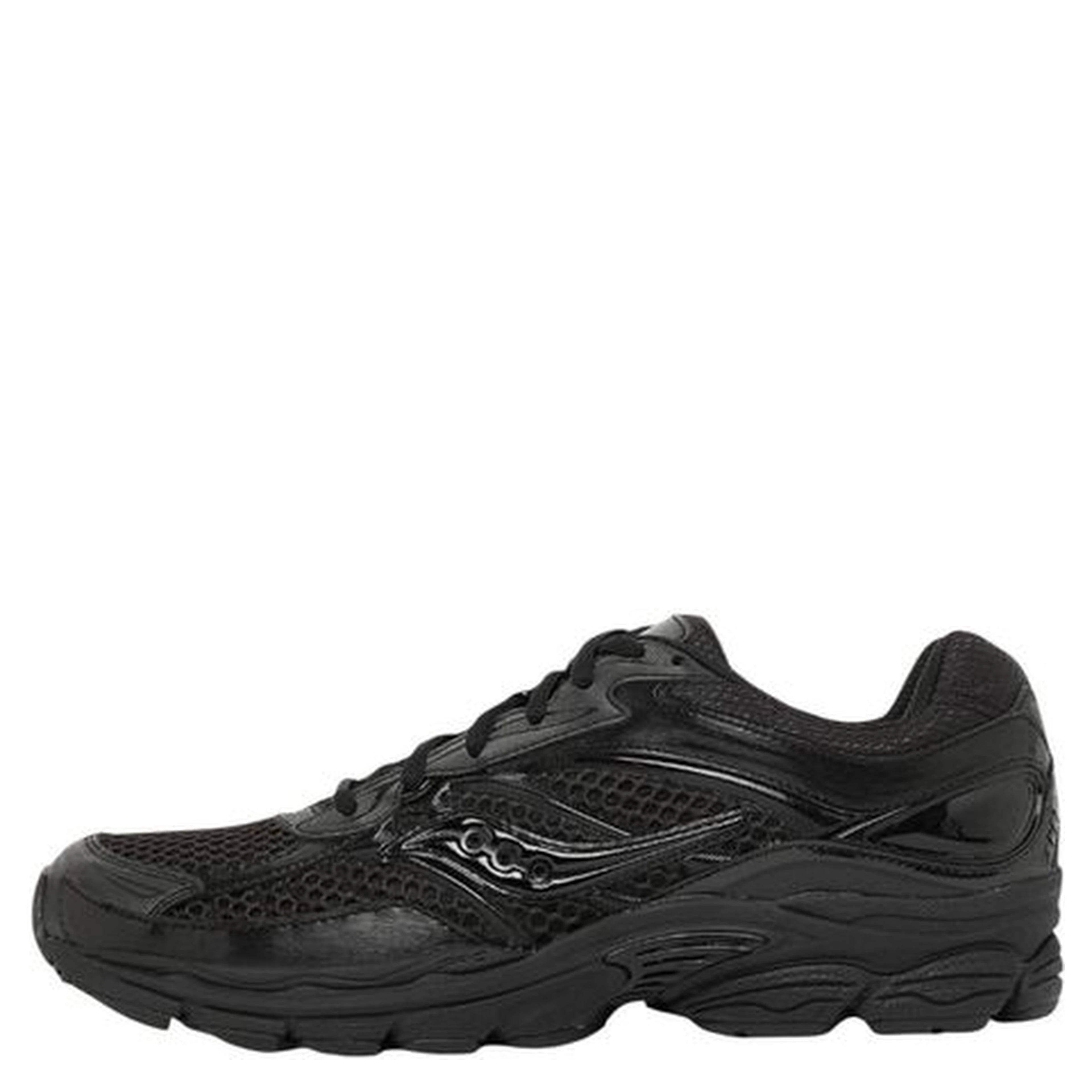 Black Synthetic Athletic Sneakers