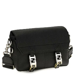 Black Calf Leather Bos Taurus Shoulder Bag