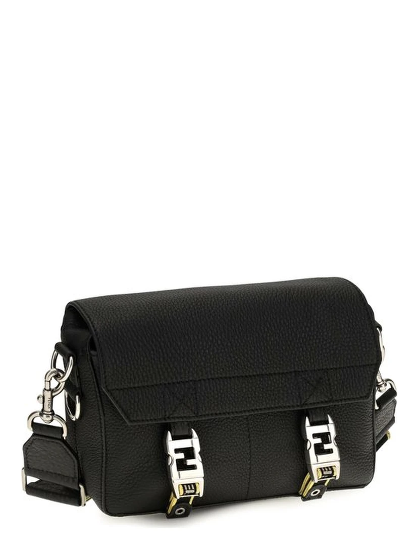 Black Calf Leather Bos Taurus Shoulder Bag