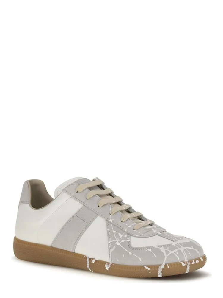 Gray Suede Leather Low Top Sneakers alternative