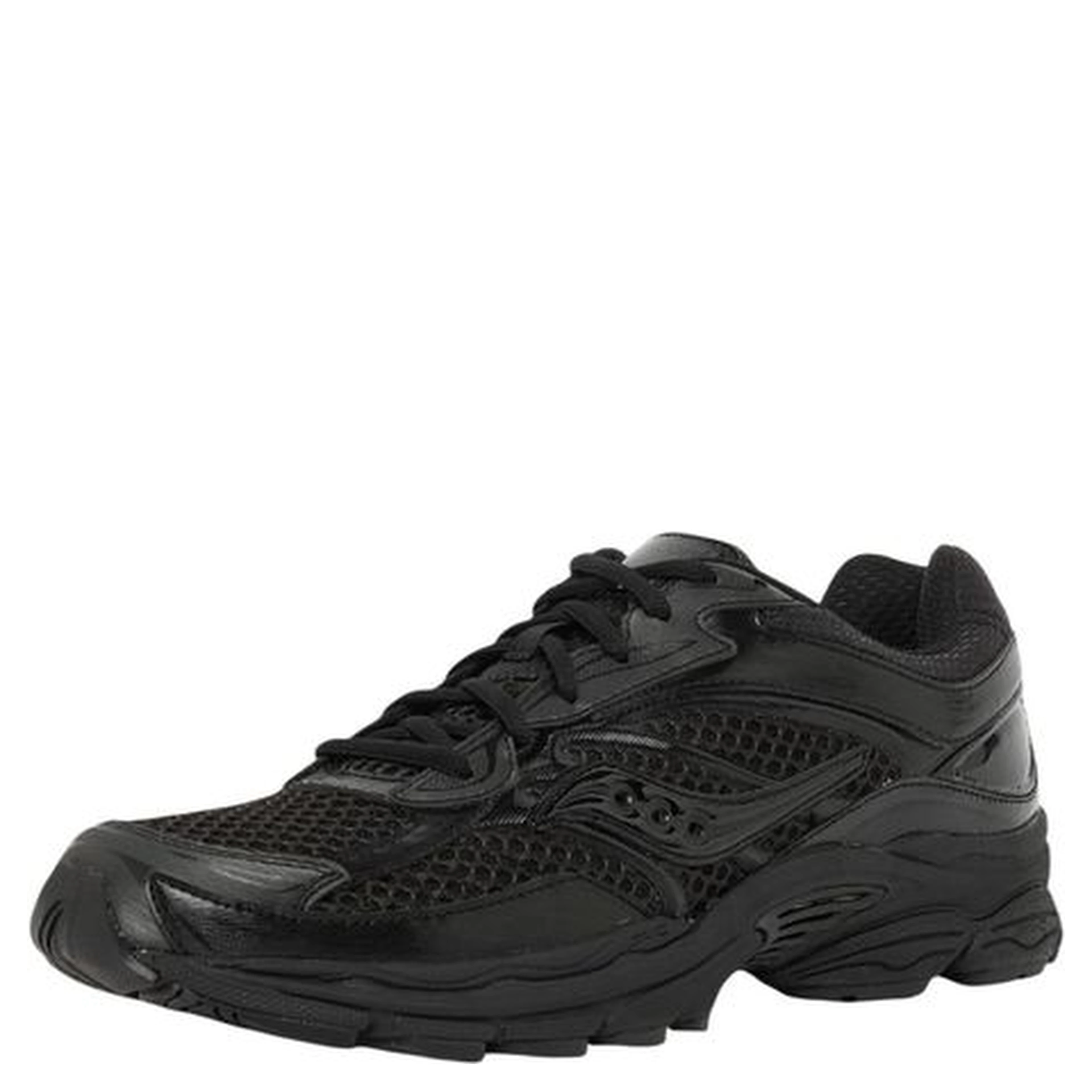 Black Synthetic Athletic Sneakers