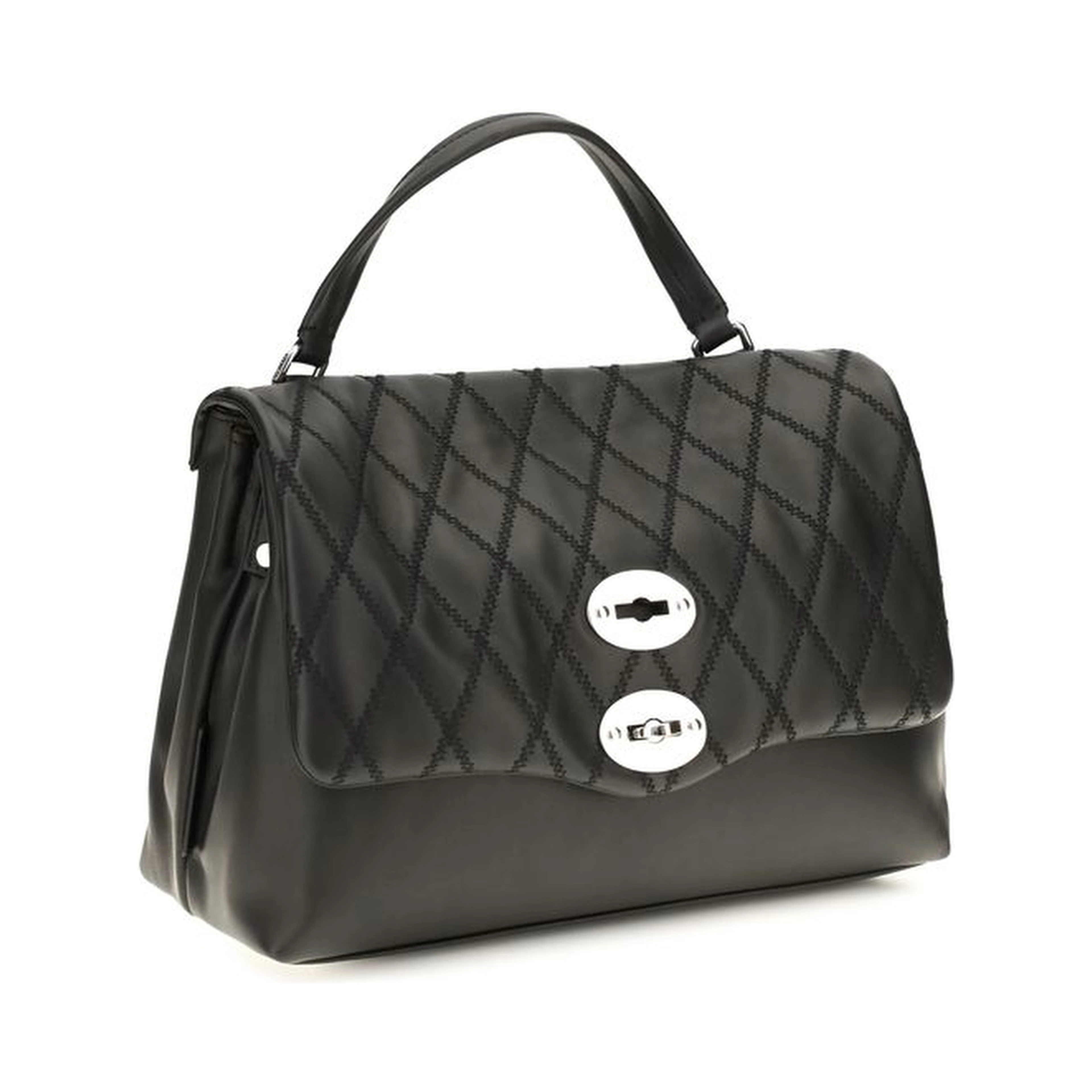 Black Calf Leather Bos Taurus Shoulder Bag