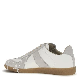 Gray Suede Leather Low Top Sneakers