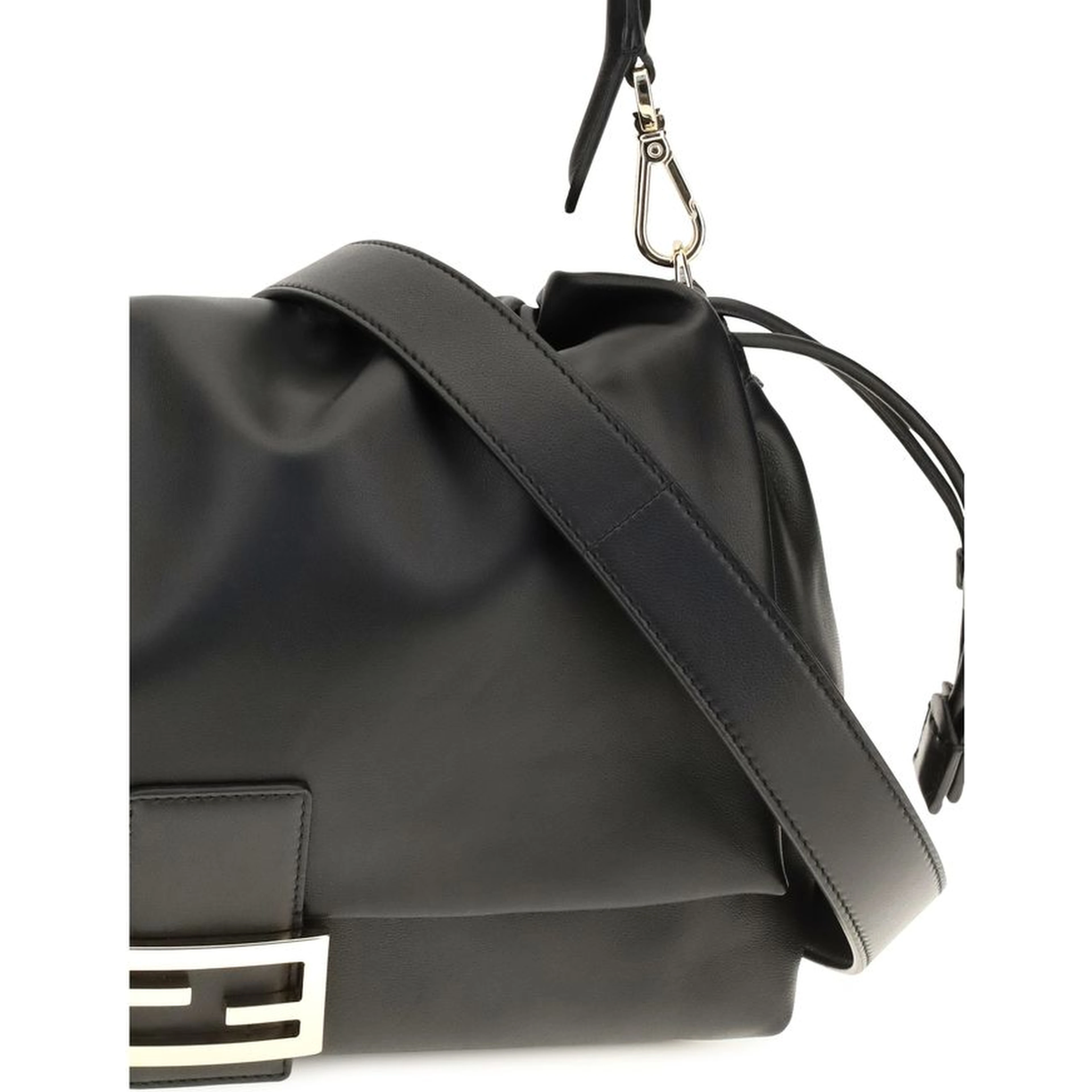 Black Calf Leather Bos Taurus Shoulder Bag