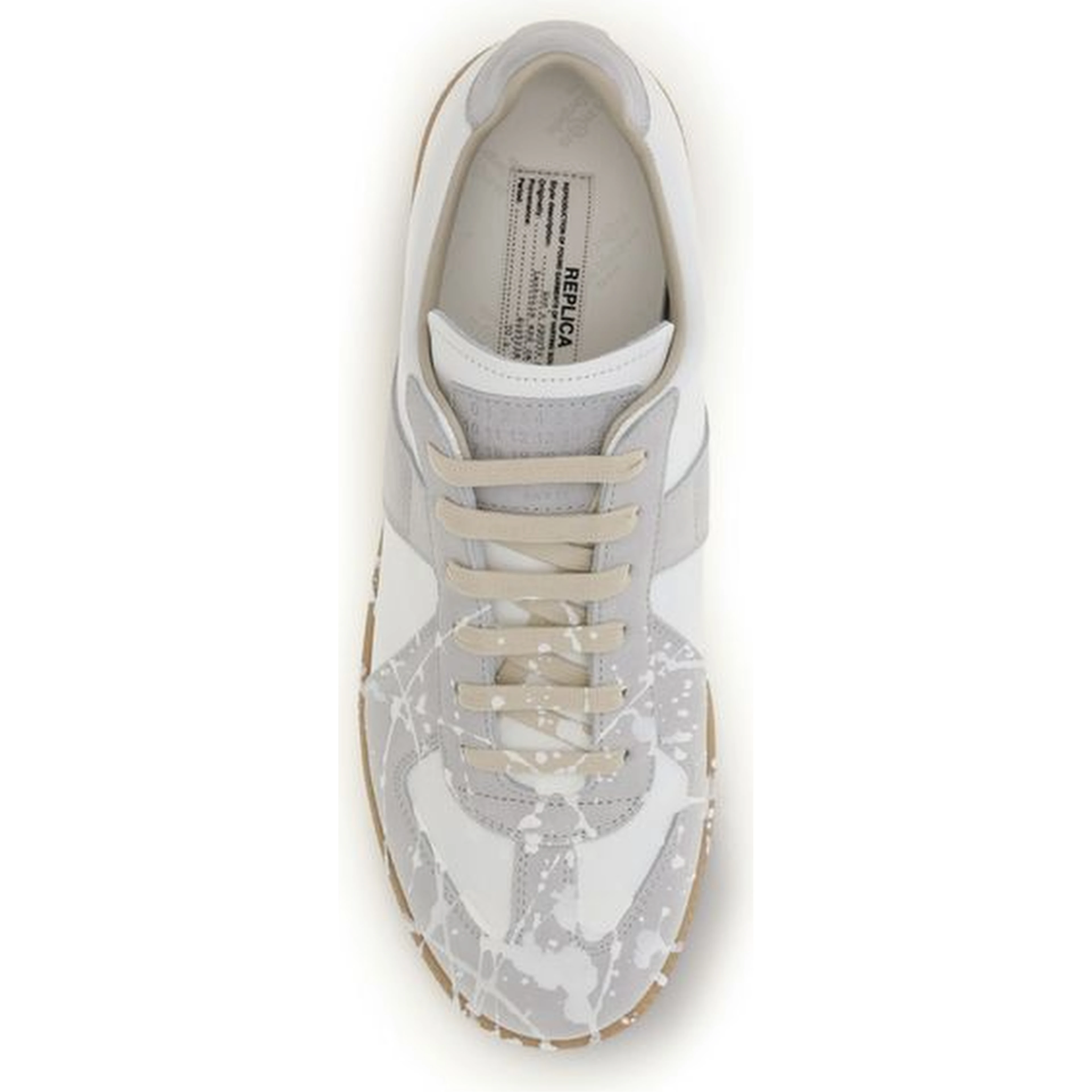 Gray Suede Leather Low Top Sneakers