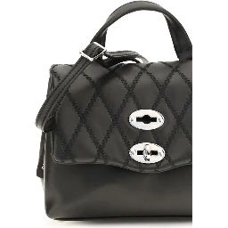 Black Calf Leather Bos Taurus Shoulder Bag