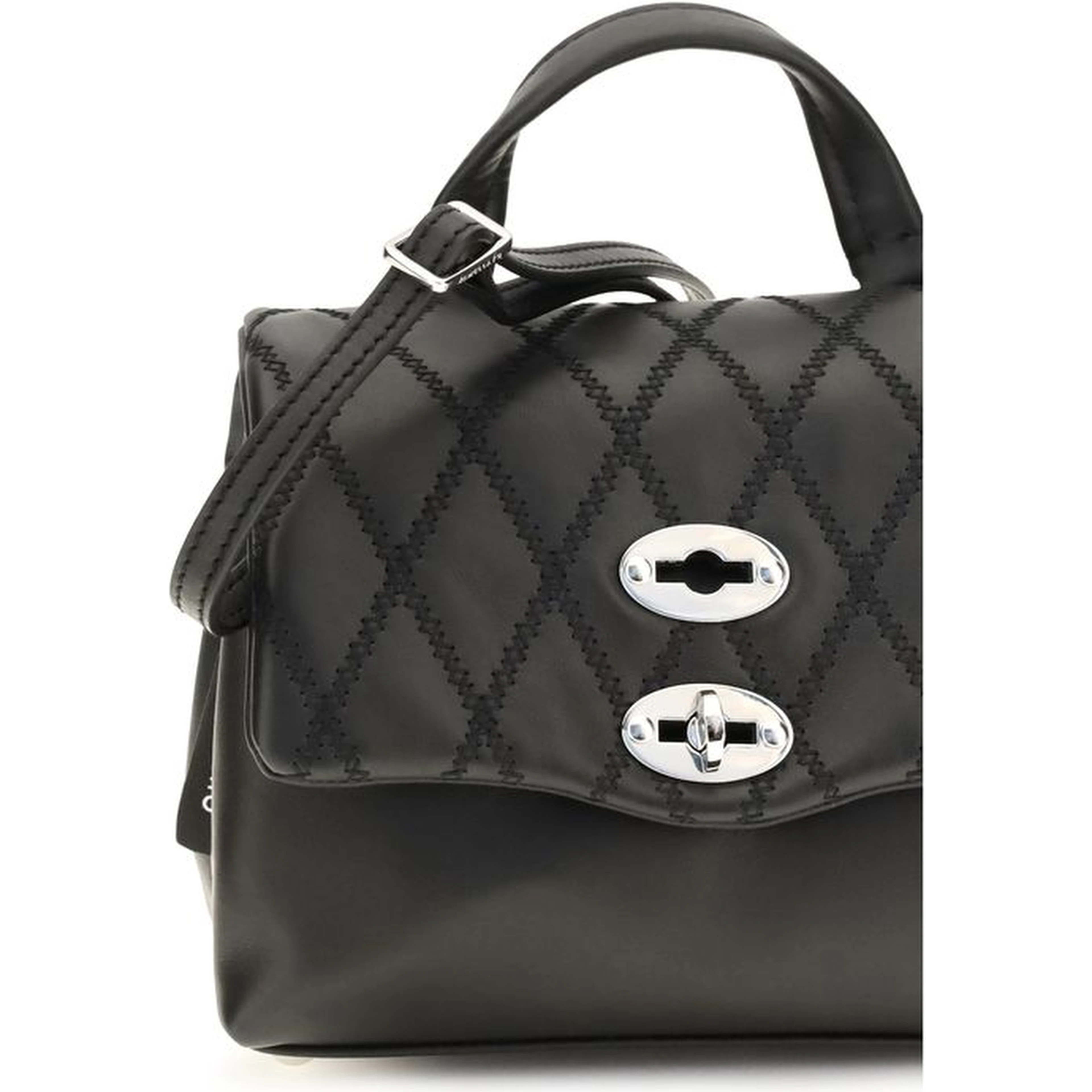Black Calf Leather Bos Taurus Shoulder Bag