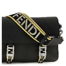 Black Calf Leather Bos Taurus Shoulder Bag