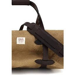 Beige Cotton Shoulder Bag