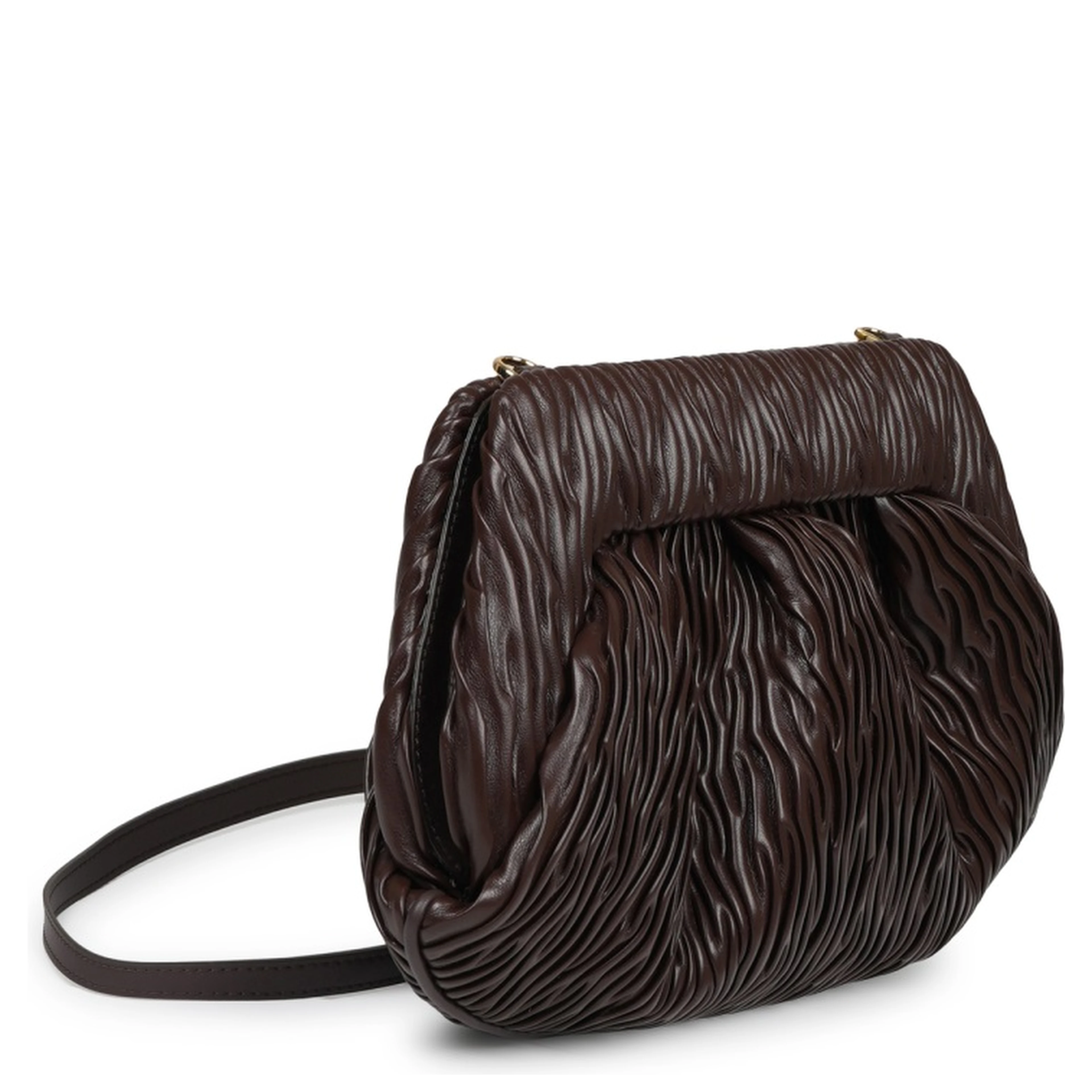 CLUTCH "BIOS" IN FIBRA DI MELA ARRICCIATA