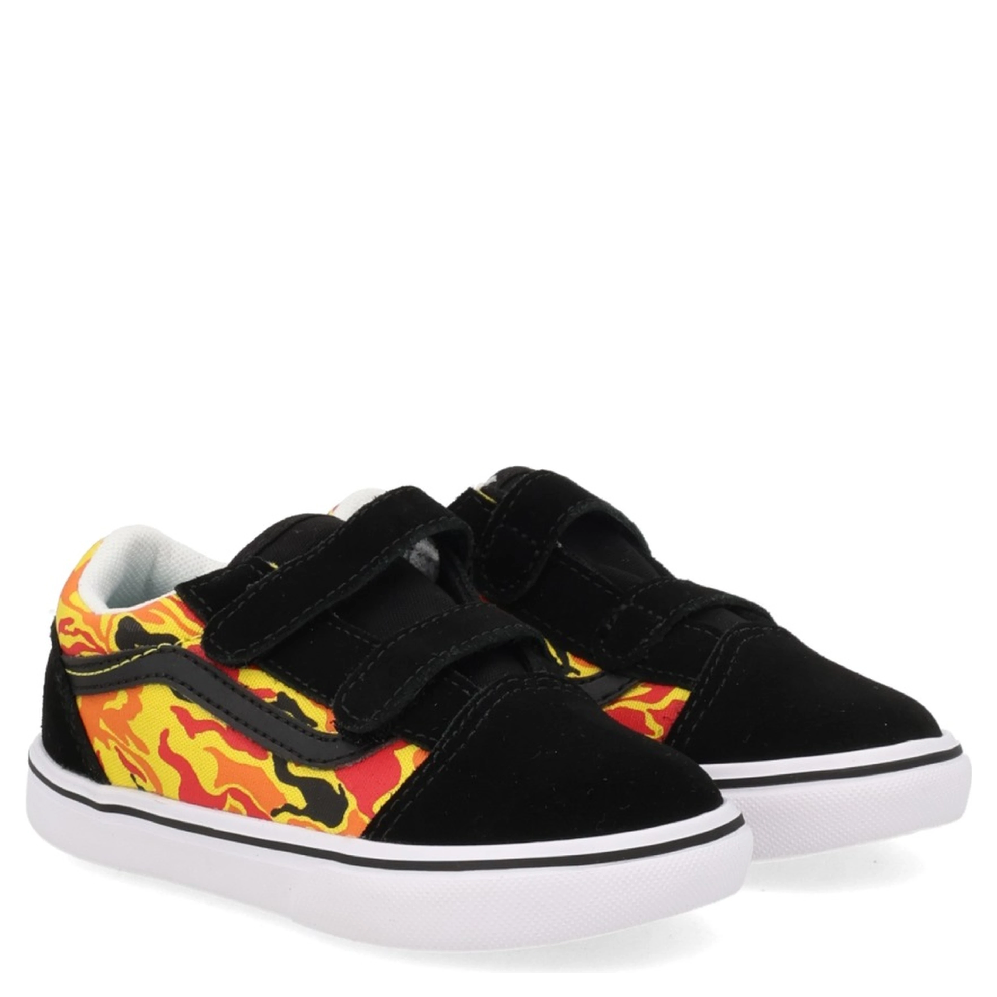 TD COMFYCUSH OLD SKOOL V (FLAME CAMO) BLK/TRUE WHT