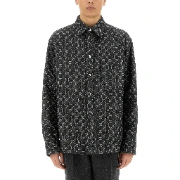REVERSIBLE WOOL AND DENIM GG SHIRT