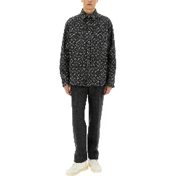 REVERSIBLE WOOL AND DENIM GG SHIRT