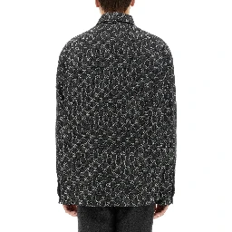 REVERSIBLE WOOL AND DENIM GG SHIRT