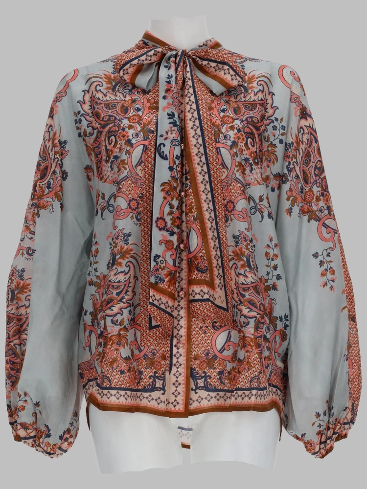BLUSA "ASTER" IN SETA
