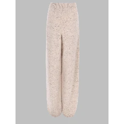 PANTALONE WIDE LEG IN MISTO LANA