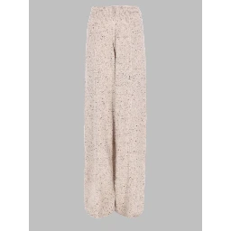PANTALONE WIDE LEG IN MISTO LANA