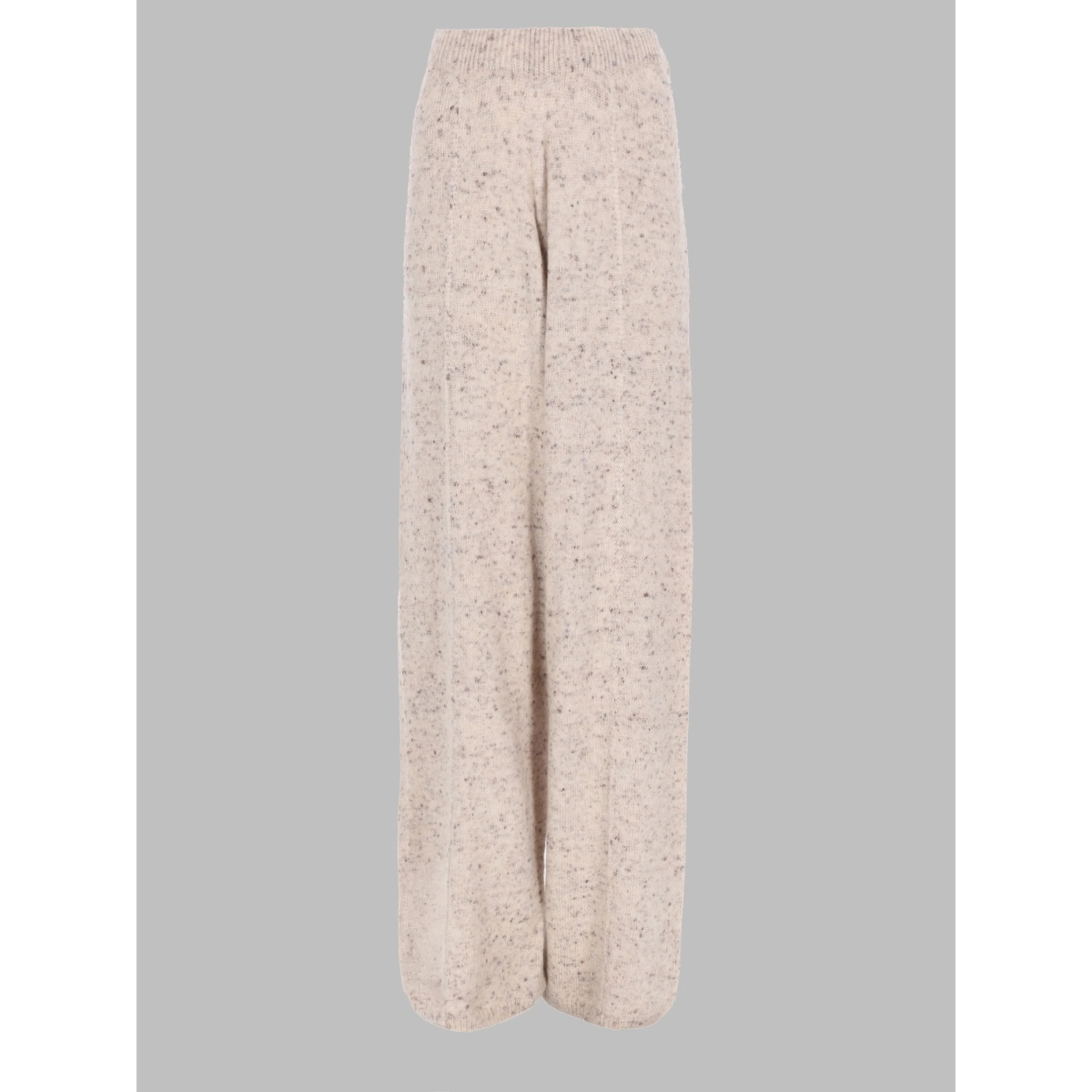 PANTALONE WIDE LEG IN MISTO LANA